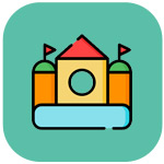 Tisch am<br>Hüpfburgenland<br><br>kostenlos