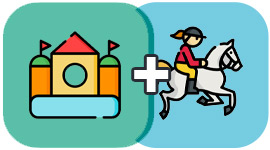 Riesen-Reitspaß<br>ab 25,- €